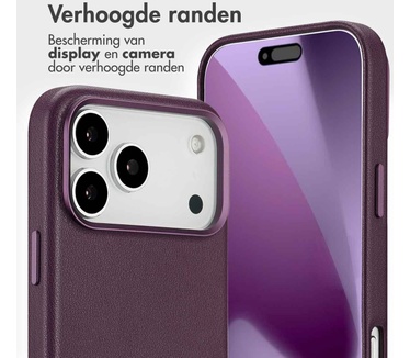 Accezz Leather Bookcase 2-in-1 met MagSafe