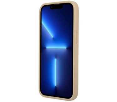 Guess Saffiano Triangle Back Case - iPhone 13 Mini (5.4") - Beige Beige
