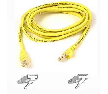Belkin RJ45 CAT-5e Patch Cable 0.5  yellow