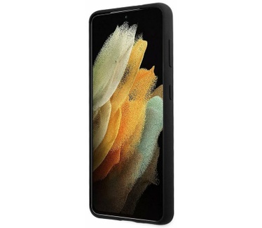 BMW Signature Silicone Back Case Samsung Galaxy S21 Plus - Zwart Zwart