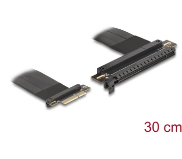 Delock 81498 Riser Card PCI Express 3.0 x4 male to x16 slot with cable ...