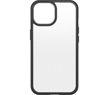 Otterbox React Series voor iPhone 15, Black Crystal (Clear/Black)