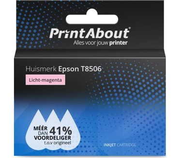 PrintAbout Huismerk Epson T8506 Inktcartridge Licht-magenta