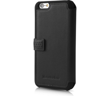 Mercedes-Benz Leather Book Case - Apple iPhone 7/8/SE/SE2 - Zwart Zwart