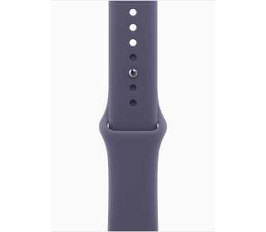 Apple Watch Series 11, 46mm, GPS + Cellular, Aluminium, Sportbandje S/M, Zilver (Paars)