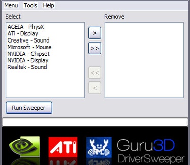 Driver Sweeper 0.7.5 screenshot