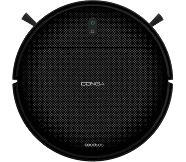 Cecotec Conga M10 robotstofzuiger, ordelijke gyroscopische navigatie, zuigdruk 2000 Pa, looptijd 120 minuten, anti-valsensoren en 2 zijborstels, compact design, app-besturing
