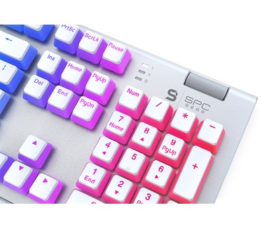 SPC Gear GK650K Omnis RGB Onyx White Pudding Edition (Kailh Red, Qwerty US)