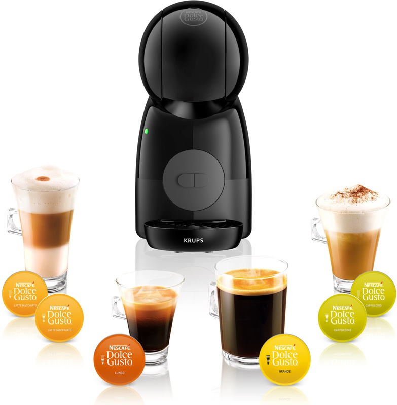 Krups NESCAFÉ® DOLCE GUSTO® PICCOLO XS KP1A3B HANDMATIGE KOFFIEMACHINE ZWART/ANTRACIET