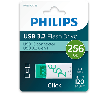 Philips Click 256GB Grijs