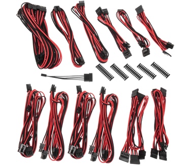 BitFenix Alchemy 2.0 PSU Cable Kit - BQT-Series DPP (Zwart/Rood)
