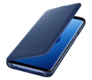 Samsung Galaxy S9 Flip LED Wallet  Blauw
