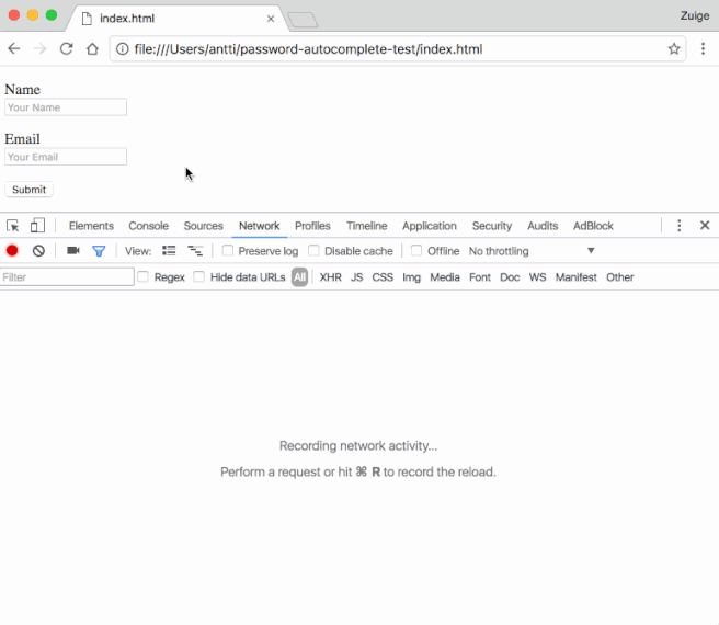 autofill-demo kuosmanen