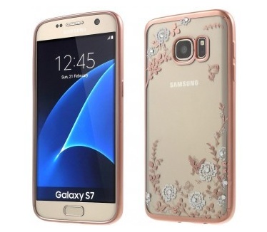 qMust Samsung Galaxy S7 TPU Case - White Flowers