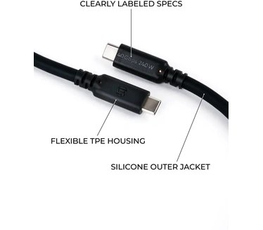 LTT LTT TrueSpec Cable USB Type C to C Zwart