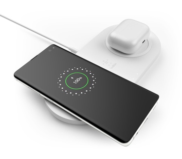 Belkin Boost Charge Draadloze Snellader Dual 10W Wit