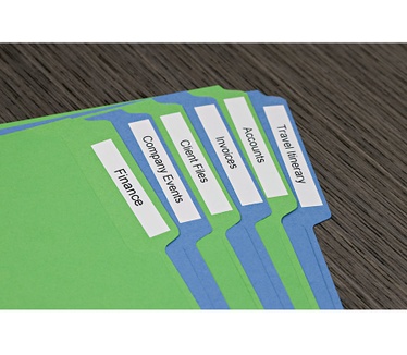 Dymo D1 -Standard Labels - Black on White - 6mm x 7m