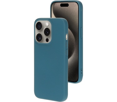 Mobiparts Silicone Cover Apple iPhone 15 Pro Blueberry Blue