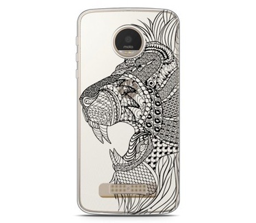 Just in Case Motorola Moto Z Play Hoesje Leeuw Mandala