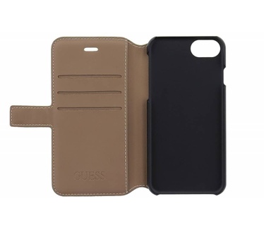 Guess Originele 4G Uptown Folio Bookcase voor de iPhone 6 / 6S - Bruin Bruin