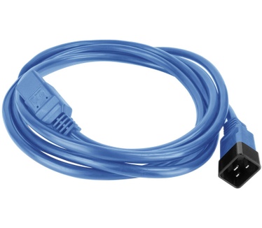 ACT Netsnoer C20 - C21 IEC60320 blauw 3 m