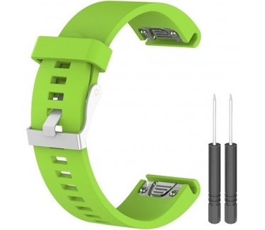 Just in Case Polsbandje Siliconen Garmin Fenix 5X Groen
