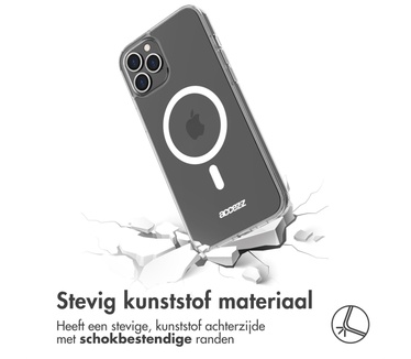 Accezz Clear Backcover met MagSafe iPhone 13 Pro - Transparant