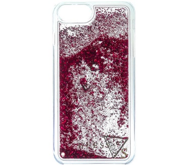 Guess Liquid Glitter Hard Case - Apple iPhone 7 (4.7") - Rood