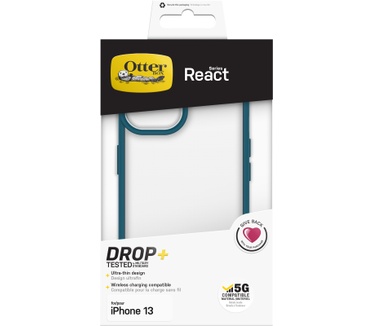 Otterbox OtterBox React-hoesje voor iPhone 13, schokbestendig, valbestendig, ultradun, beschermende, getest volgens militaire standaard, Pacific Reef