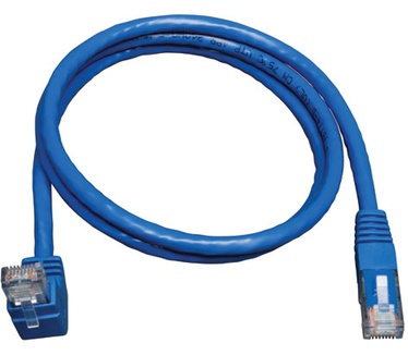 Tripp-Lite Cat6 Gigabit Molded Patch Cable (RJ45 Right Angle Up M to RJ45 M) - Blue, 1.52 m