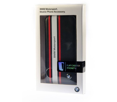 BMW Flip Case hoesje voor de iPhone 6 / 6S - Blauw Zwart