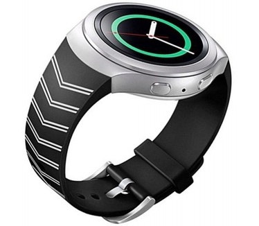 qMust Samsung Gear S2 Chevron Sportbandje - Black