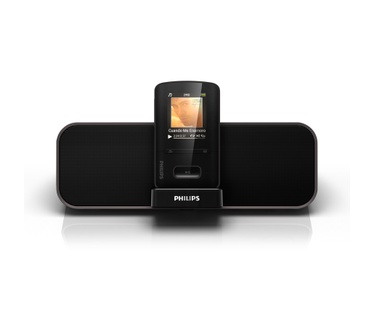 Philips GoGear Vibe met GoGear Dock 4GB Rood