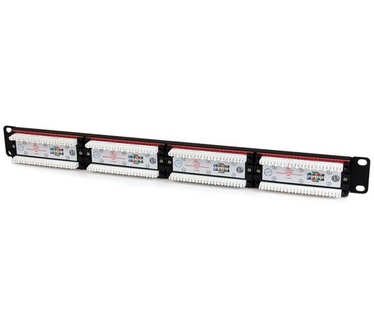 Startech.com 24-poorts 1U in een rek te monteren Cat 6 110 patchpaneel
