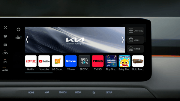 LG Automotive Content Platform - Bron: LG