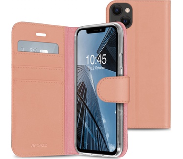 Accezz Wallet Softcase Bookcase iPhone 13 Mini - RosГ© Goud
