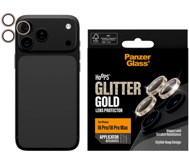 PanzerGlass PanzerGlass® Hoops® Camera Lens Protector Glitter Gold iPhone 2026 Pro | 2026 Pro Max