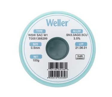Weller WSW SAC M1 0,5mm, 100g, SN3,0AG0,5CU3,5%
