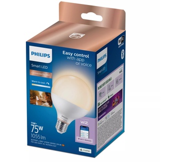 Philips Slimme LED-lamp G95, E27-fitting, 1055 lm