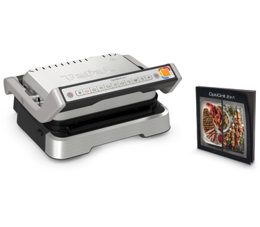 Tefal OptiGrill 2-in-1 GC772D intelligente grill en bbq rvs