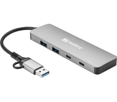 Sandberg USB-C/A to 2xUSB-A+2xUSB-C Hub