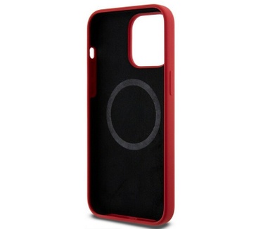 Ferrari Silicone MagSafe Back Case - iPhone 15 Pro (6.1") - Rood Rood