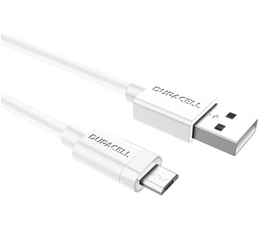 Duracell 2m USB - microUSB Wit