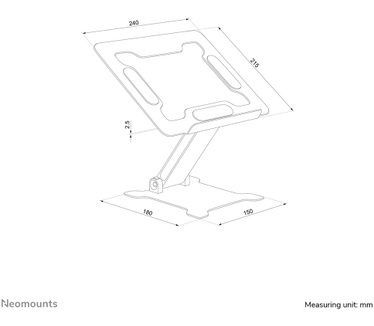 Neomounts by Newstar Neomounts opvouwbare laptop stand