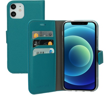 Mobiparts Saffiano Wallet Case Apple iPhone 12/12 Pro Turquoise