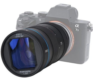 Sirui 75mm f/1.8 Anamorphic Lens 1.33x