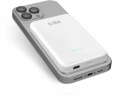 SBS Powerbank 5.000mAh USB-C/MagSafe 20W weiß