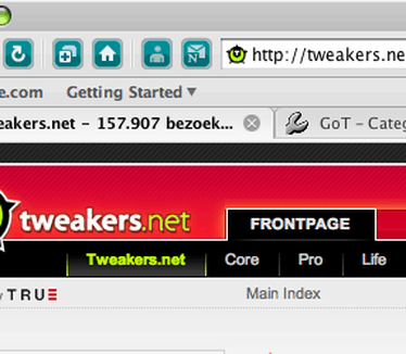 Netscape Navigator 9.0 beta 3 - Tweakers.net (crop)