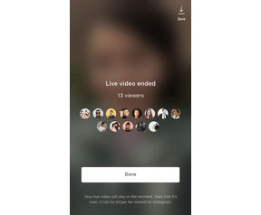Instagram live-video's