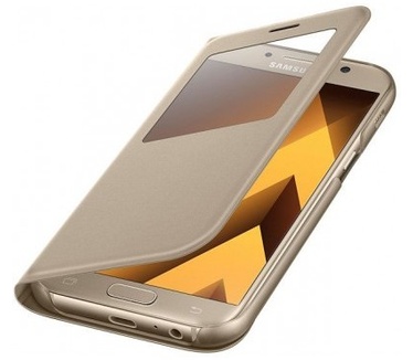 Samsung Galaxy A5 (2017) S-View Standing Cover - EF-CA520PF - Gold